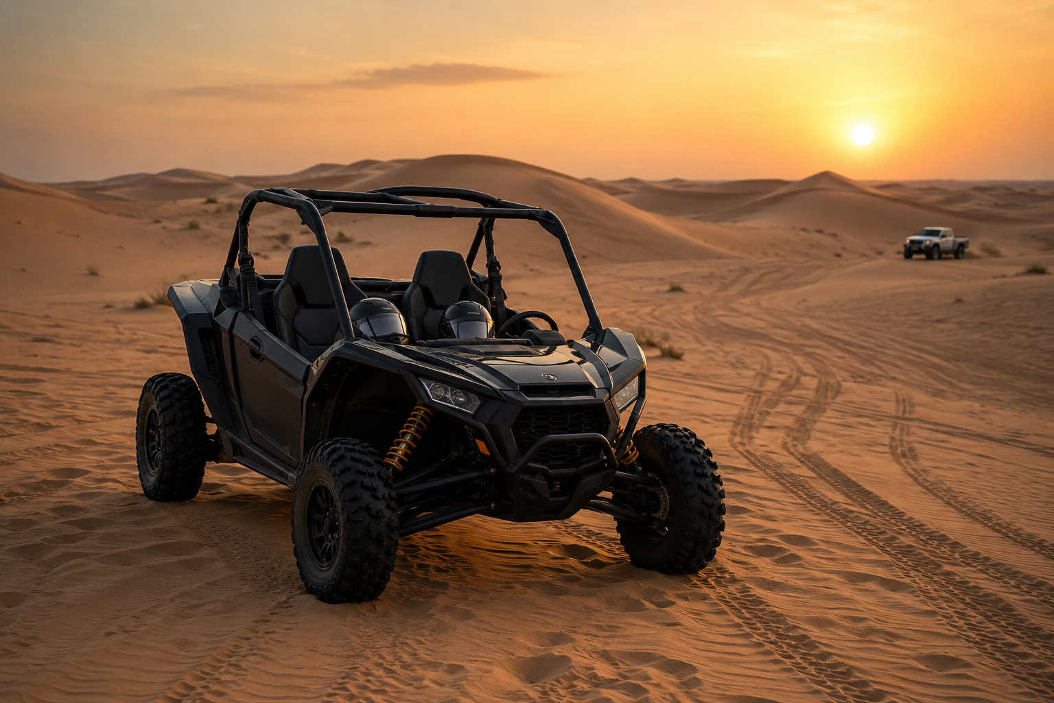 Dune buggy ride add-on in Dubai desert