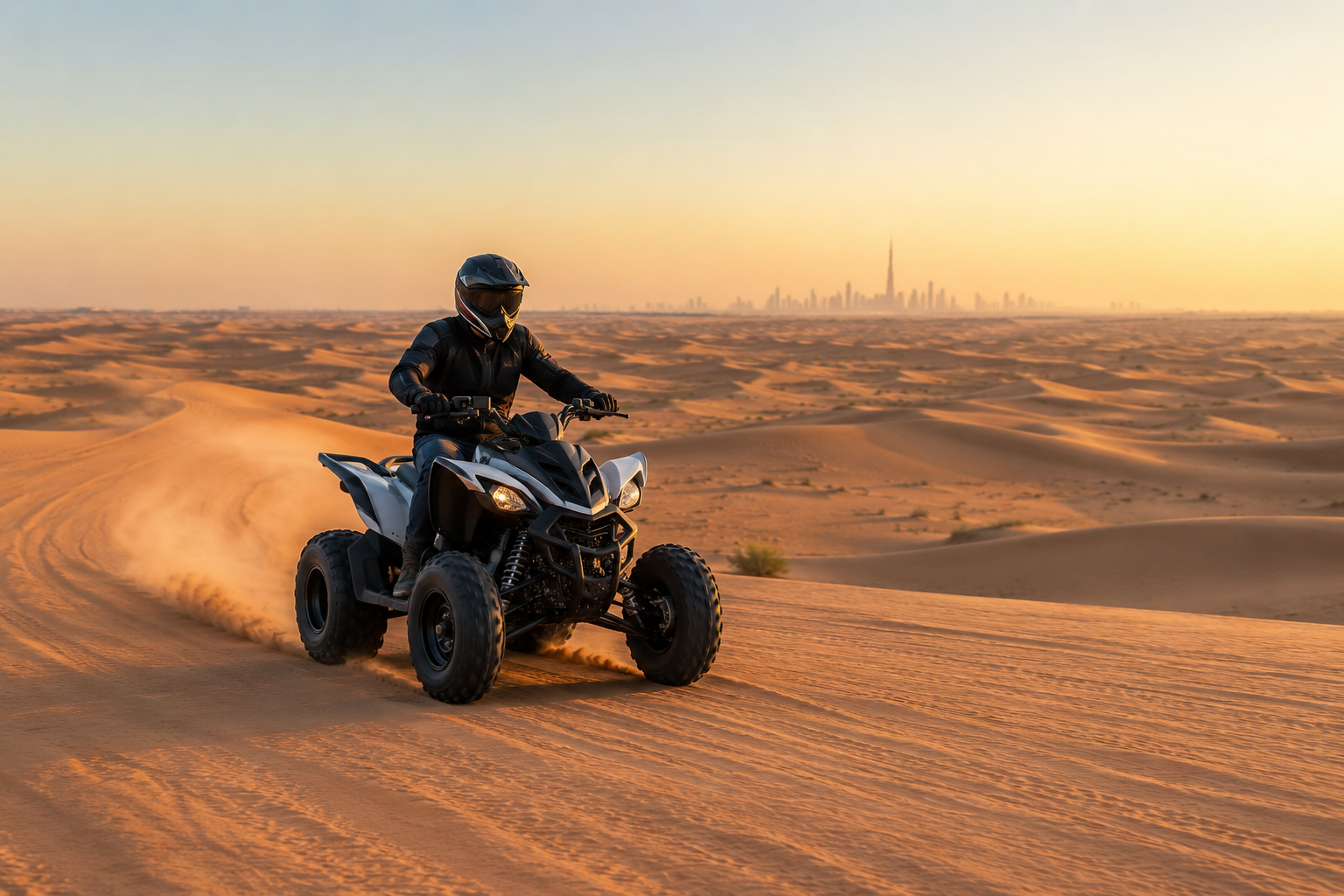 Quad bike ride in Dubai desert