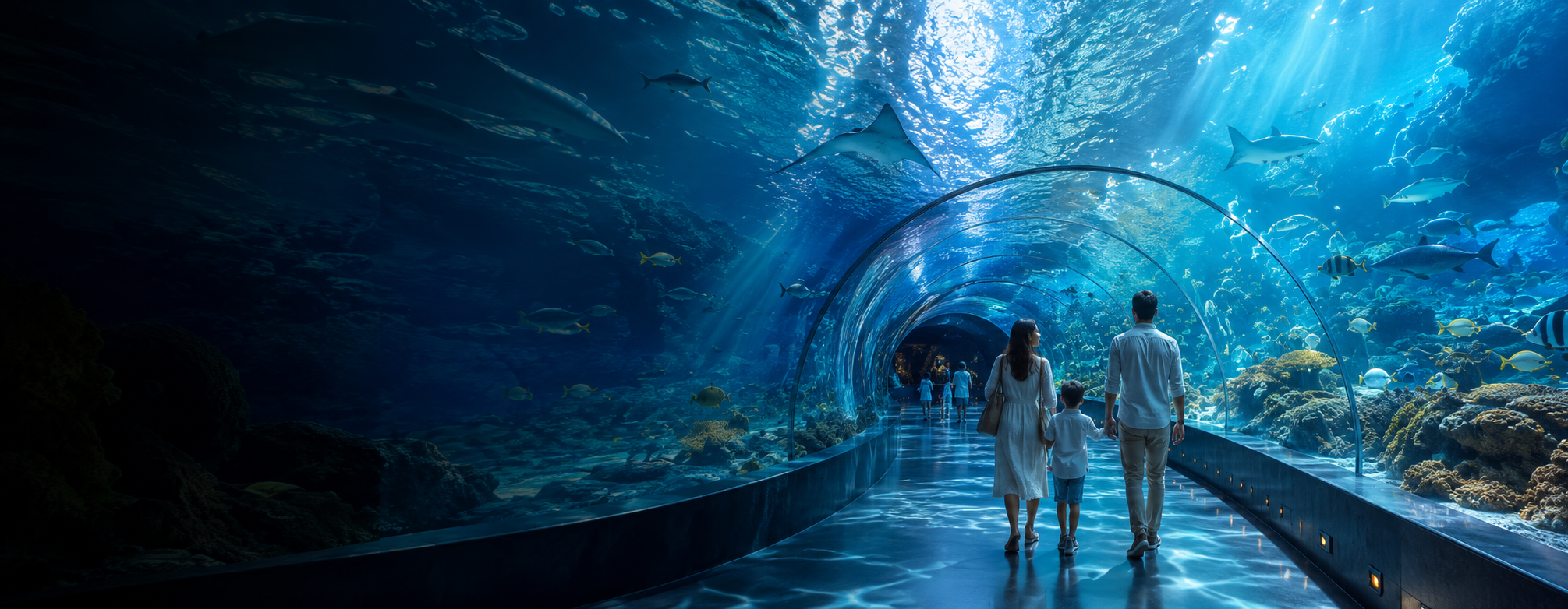 Dubai indoor aquarium experience for summer UAE trips