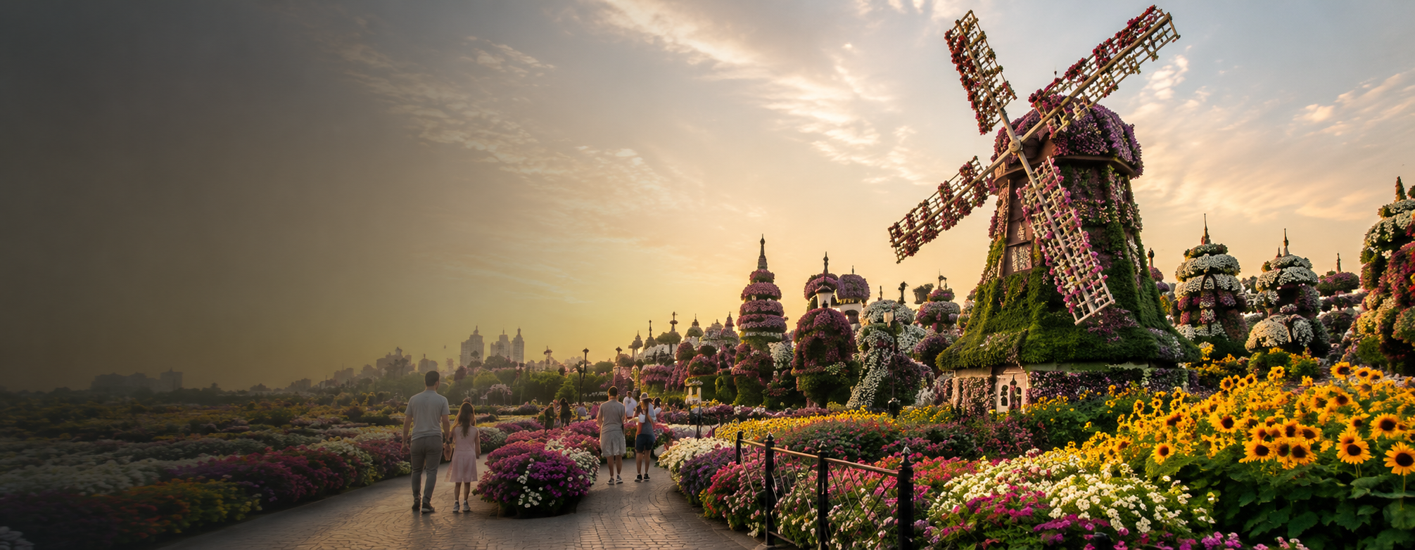Dubai Miracle Garden winter seasonal attraction